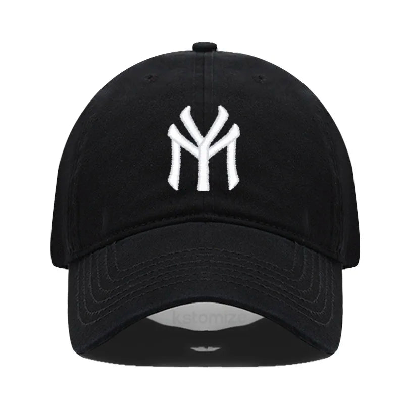 Letter MY Embroidery Baseball Cap Women Men Adjustable Soft Washed Cotton Sports Dad Hat  Spring Summer Protection Sun Hats