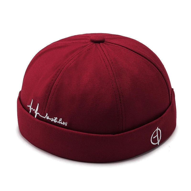 Vintage Dome Hat Men Cotton Docker Cap For Men Women Spring Autumn Brimless Hat Hip Hop Hats Brimless Landlord Caps Streetwear