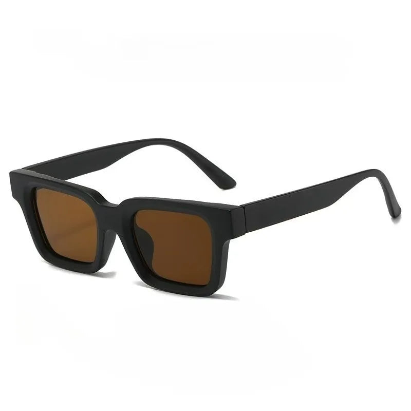 New Men Women Vintage Square Sunglasses Fashion Personalized Black Sun Glasses Luxury Brand Design Shades Eyewear UV Goggles