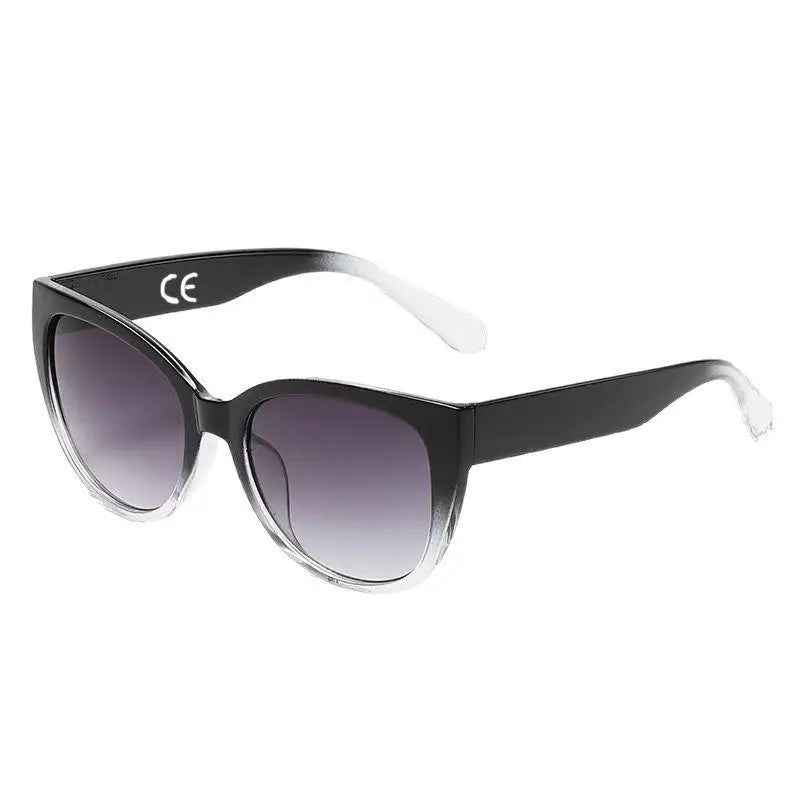 Womens Retro Cat Eye Sunglasses UV400 Proof Gradient Lenses Clear Frame for Wedding Guest Outfits