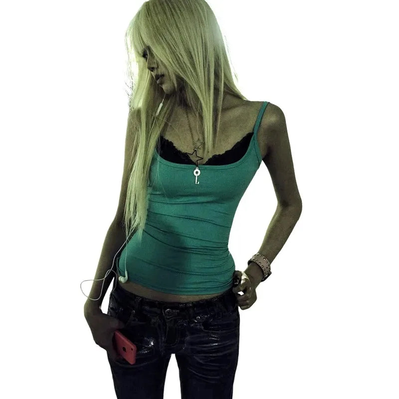 Women's Lace-Trim Cami Top