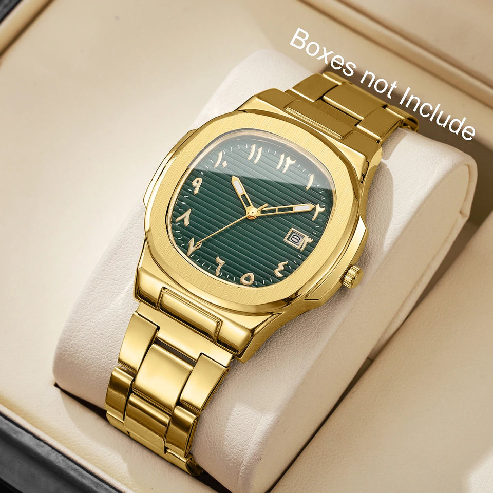 Men's Square-Dial Quartz Watch