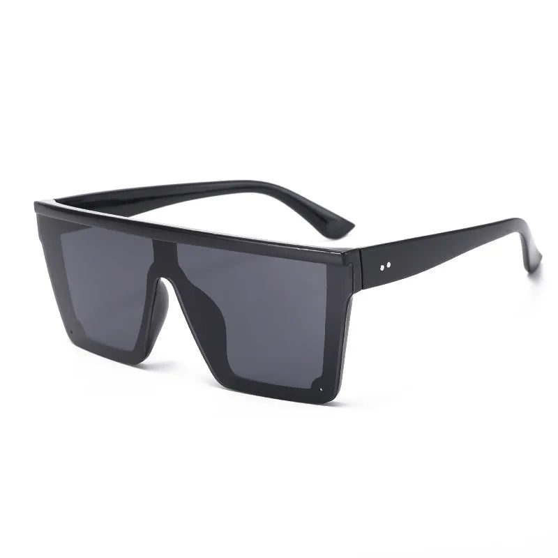 European And American Style Large Frame Integrated Sunglasses Ins Street Shooting Sunscreen Sunglasses For Men And Women 1914