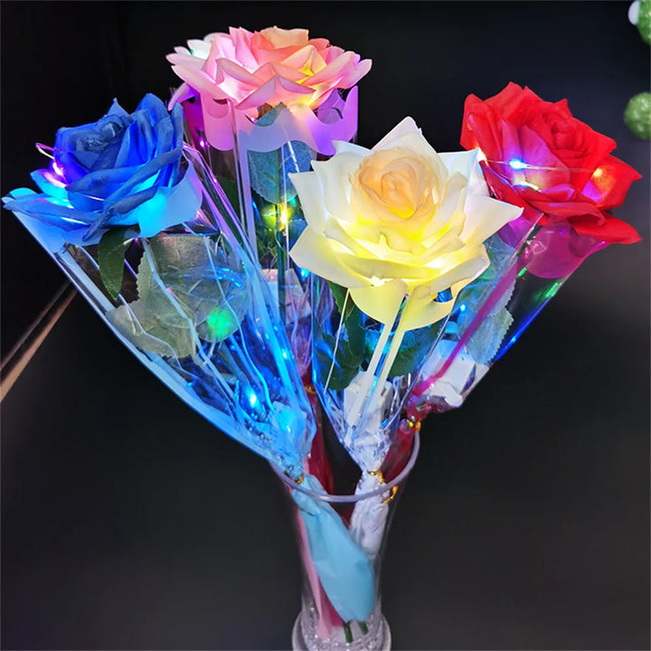 Light-Up Artificial Rose