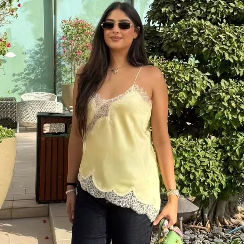 Women's Lace-Trim Cami Top