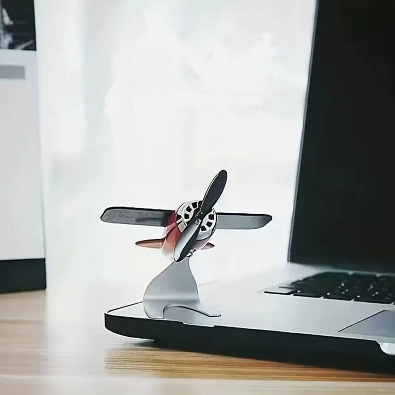 Solar Airplane Car Ornament