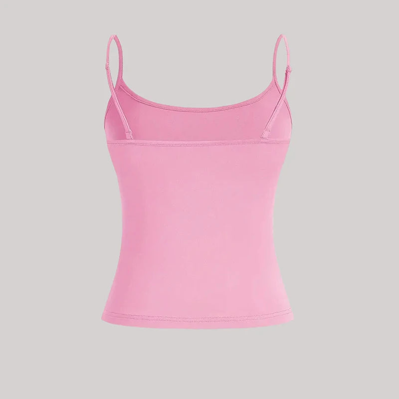 Women's Pink Backless Camisole