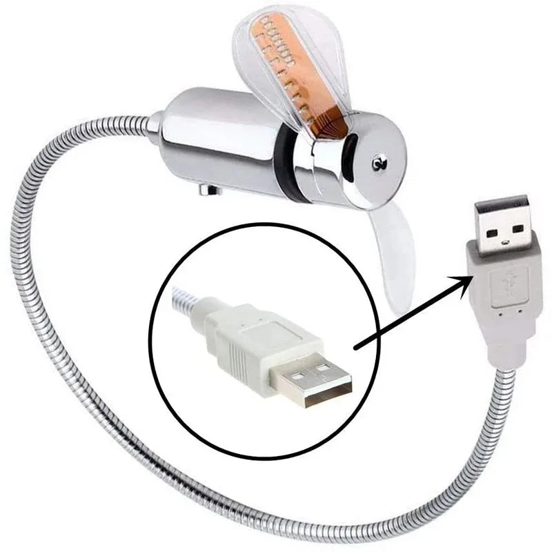 Programmable USB LED Message Fan