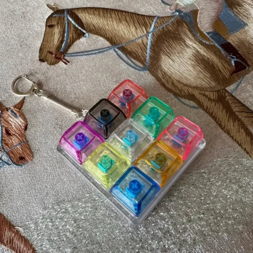 Keyboard Key Fidget Keychain