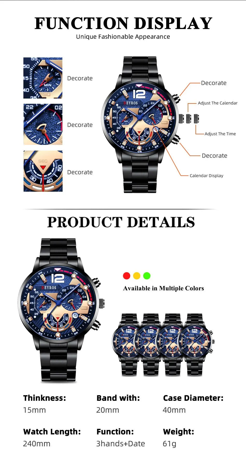 Men's Quartz Watch
