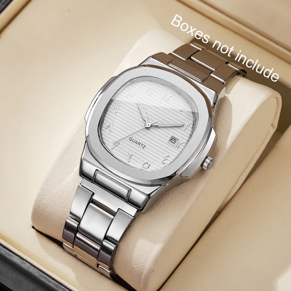 Men's Square-Dial Quartz Watch