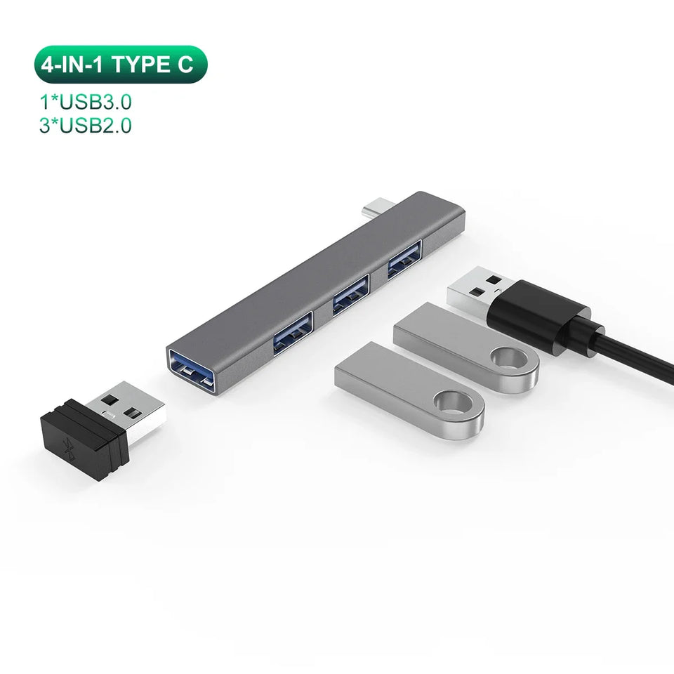 4-in-1 USB-C Hub