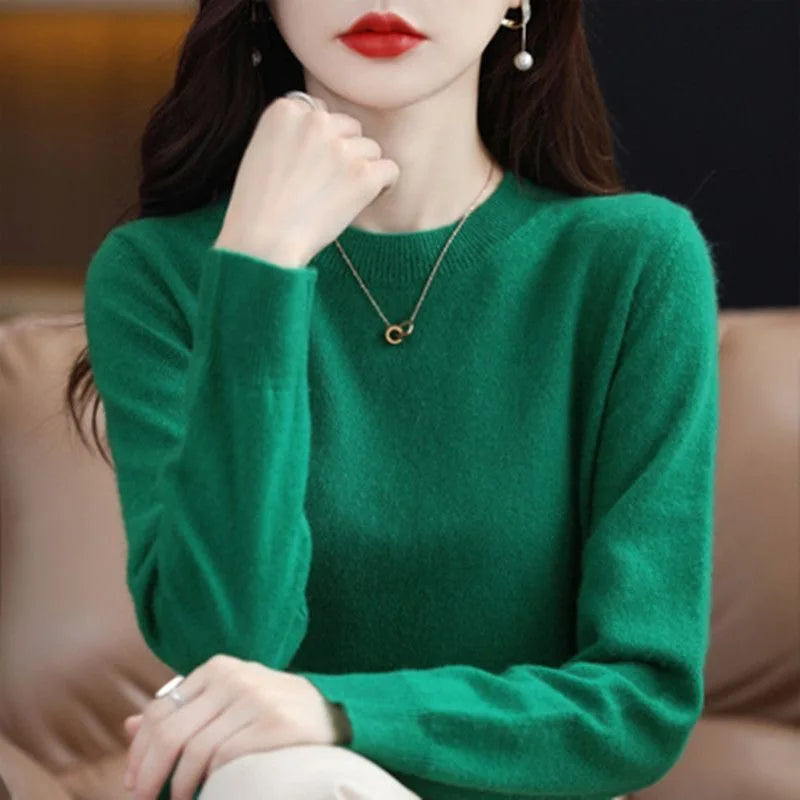 Women's Crew-Neck Pullover Sweater
