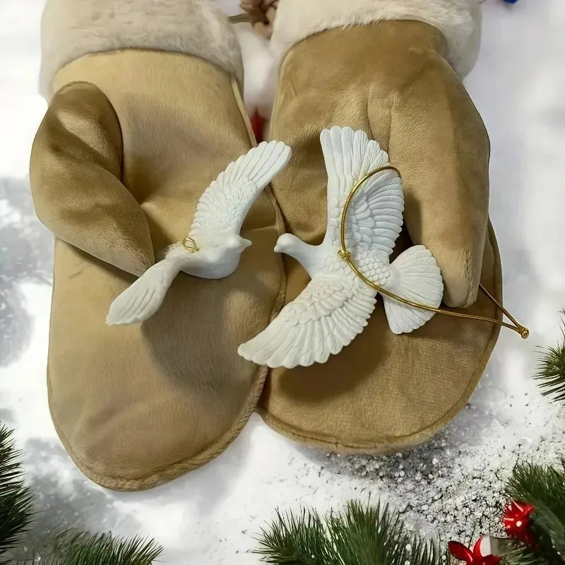 White Peace Dove Ornament