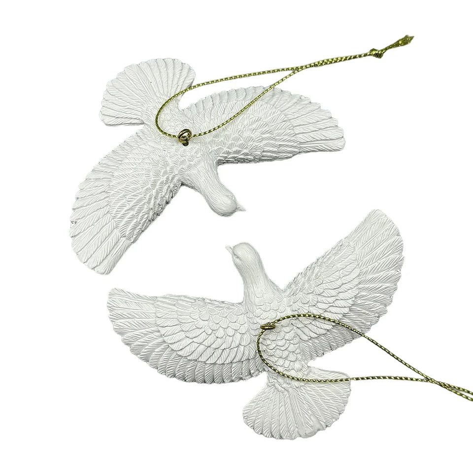 White Peace Dove Ornament