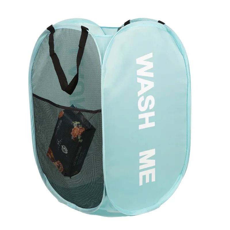 Pop-Up Mesh Laundry Hamper