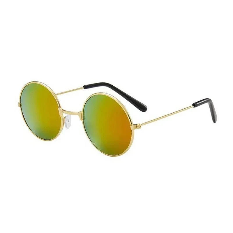 1/2/3Pcs Retro Vintage Punk Sunglasses For Men Women Popular Fishing Leisure Round Metal Sun Glasses Fashion Sunglasses
