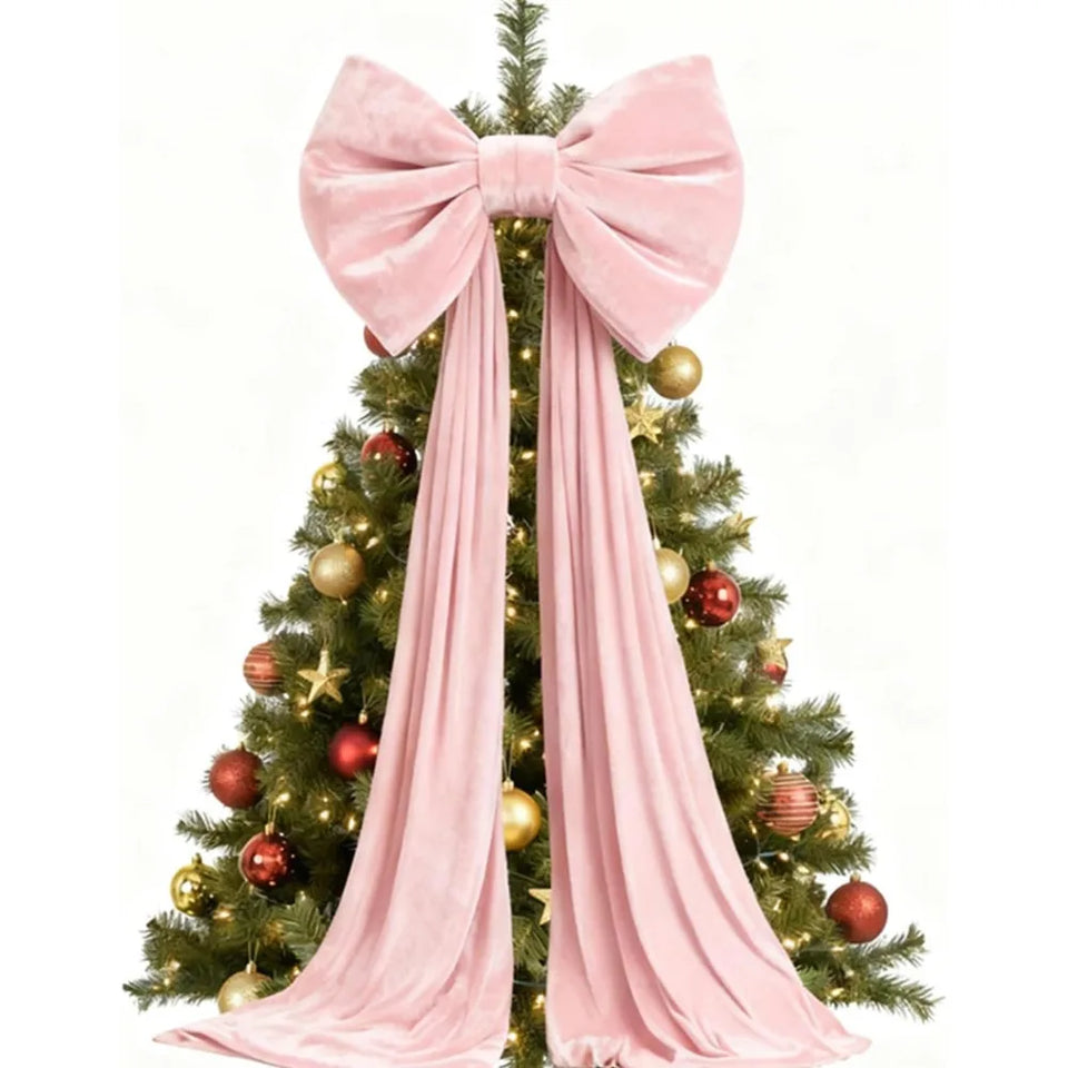 Large Velvet Christmas Bow