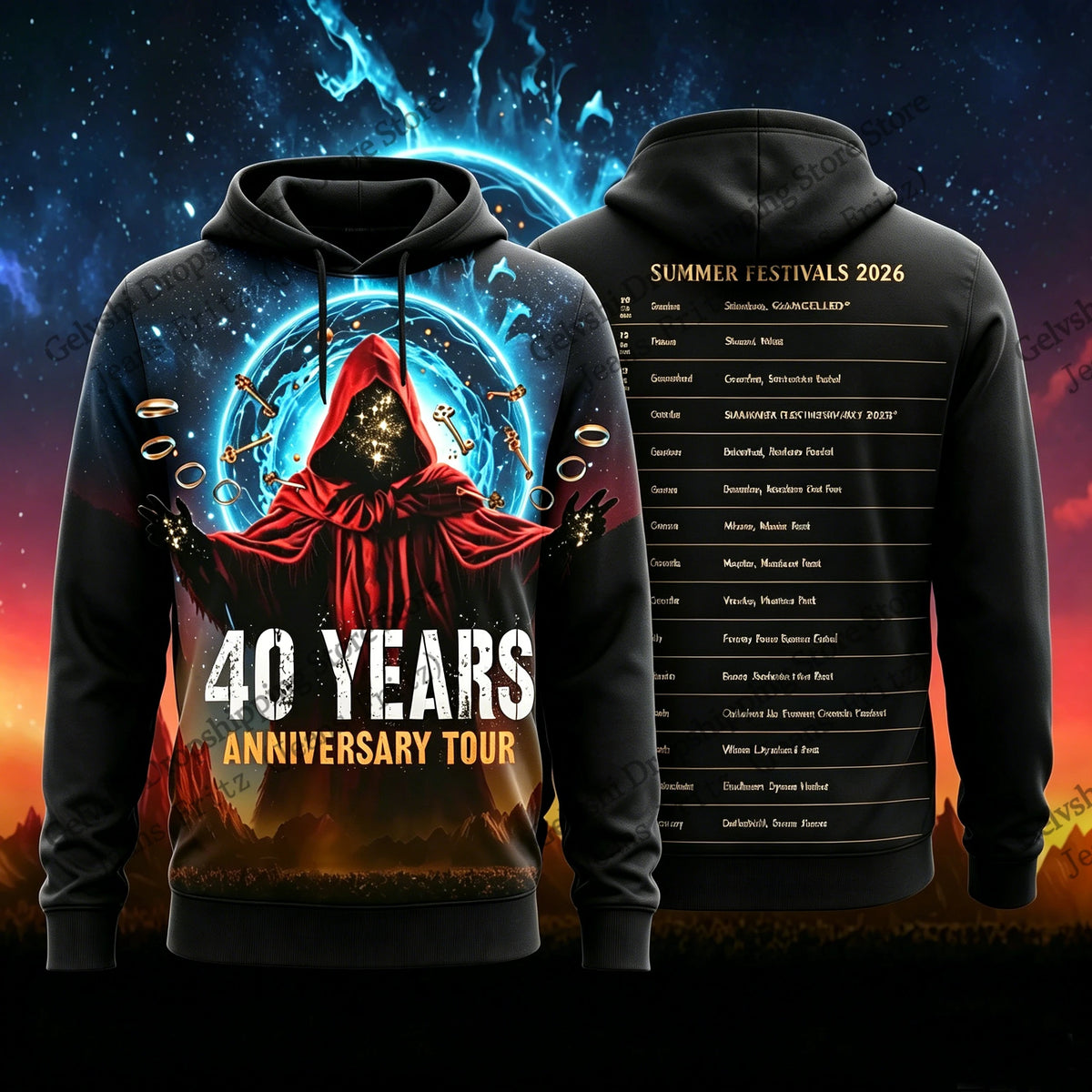 Rock Band Helloween 40 Year Tour 3d Print Hoodie Men Women Fashion Halloween Hoodie Sweatshirt Men Hoodies Autumn Winter Clothes
