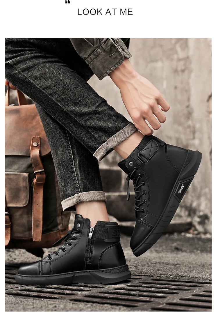 Men's Fleece-Lined Winter Boots