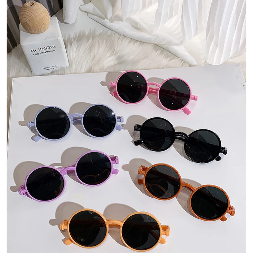 Fashion Children's Round Sunglasses Cute Boys Girls Outdoor Sun Glasses UV400 Shades Kids Baby Party Photography Eyewear Prop