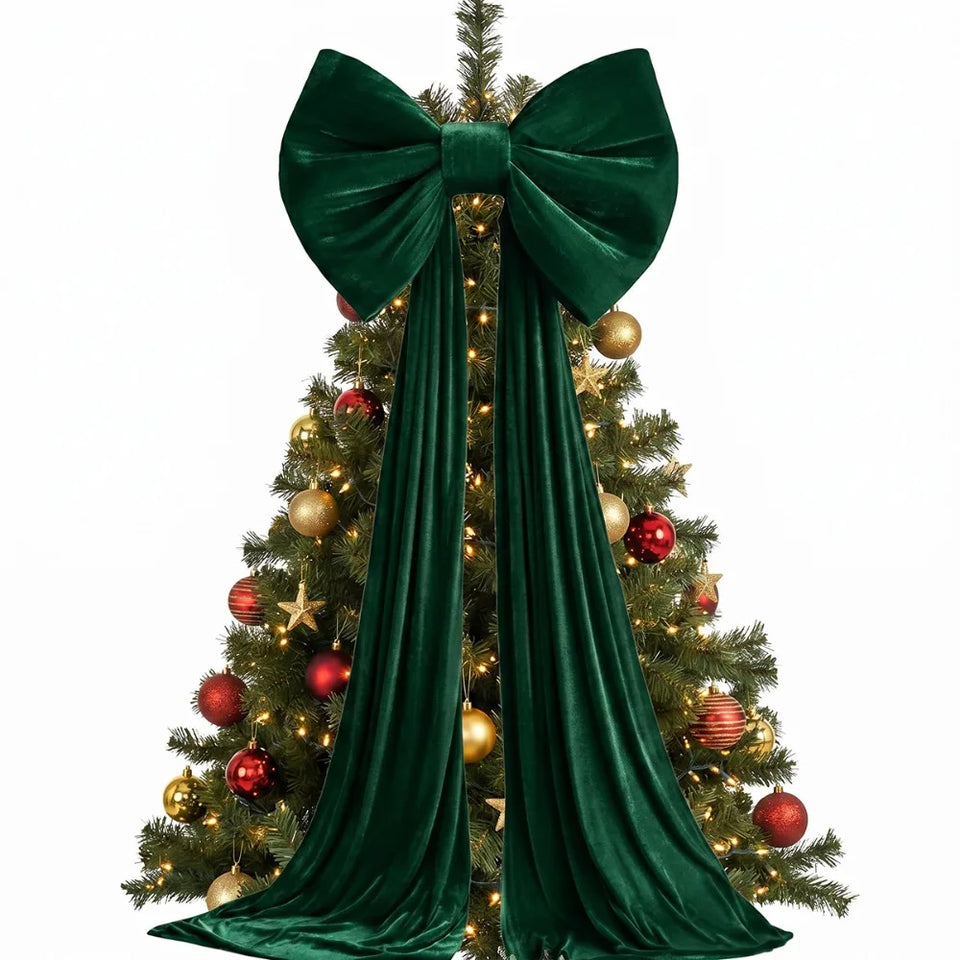 Large Velvet Christmas Bow