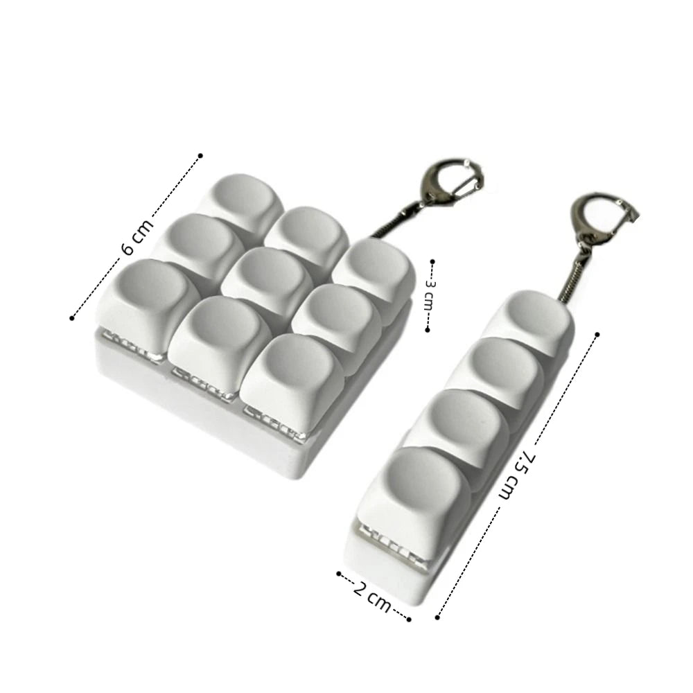 Keyboard Key Fidget Keychain
