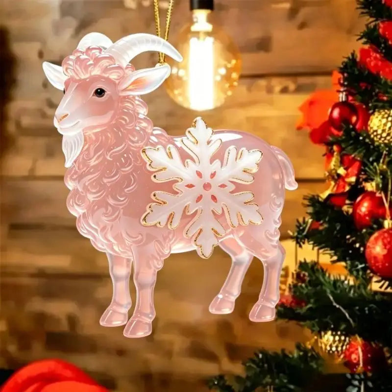 Acrylic Winged Goat Ornament