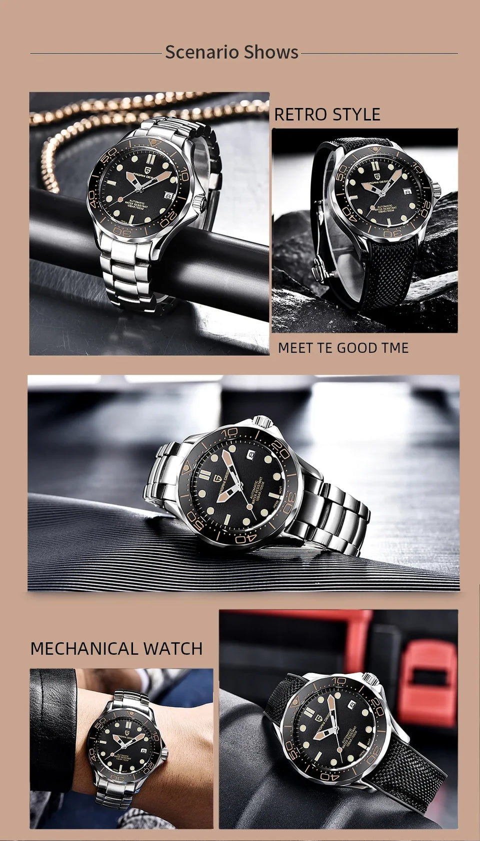 PAGANI DESIGN Men's Watch