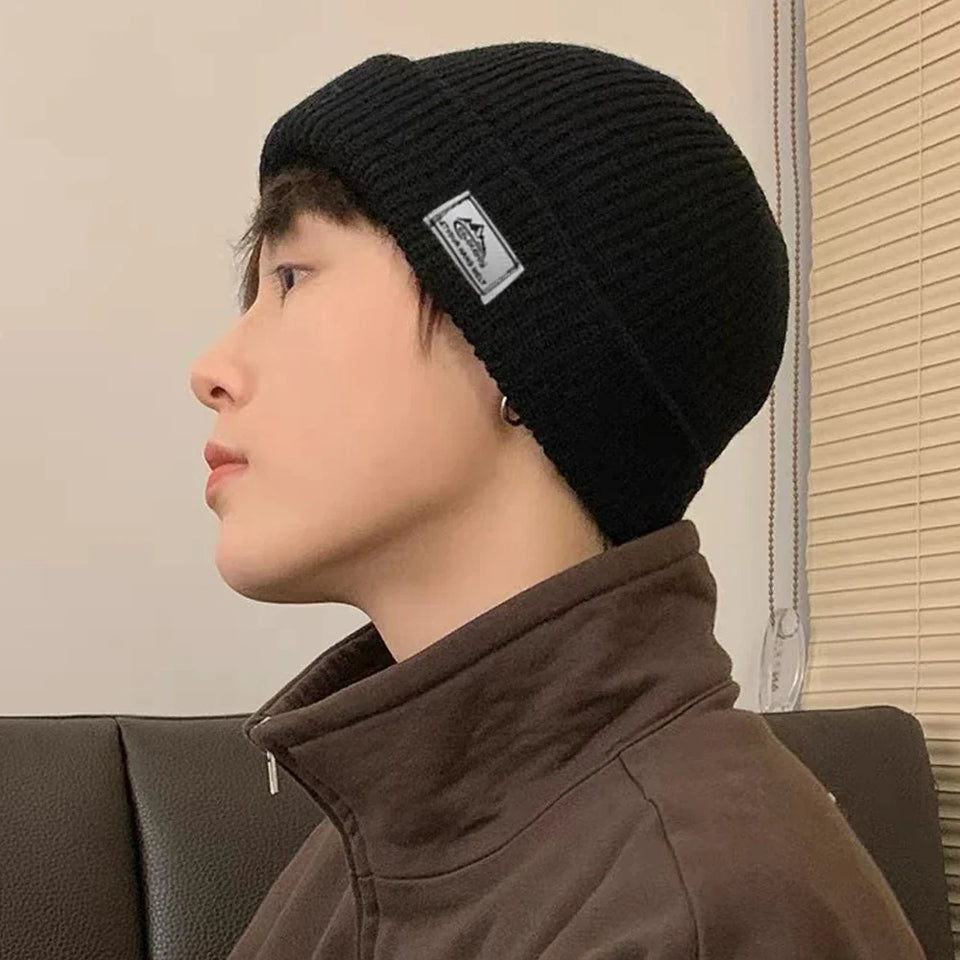 2 In1 Winter Mask Beanies Hats Warm Knitted Balaclava Hats Windproof Solid Full Face Ski Bonnet Tactical Cycling Earmuffs Cap