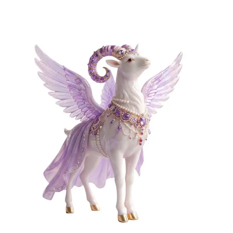 Acrylic Winged Goat Ornament