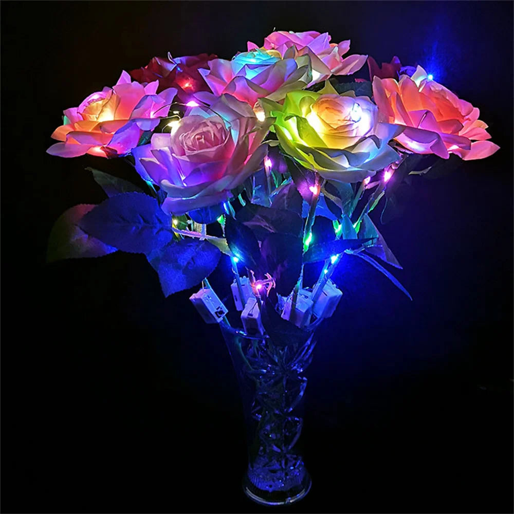 Light-Up Artificial Rose