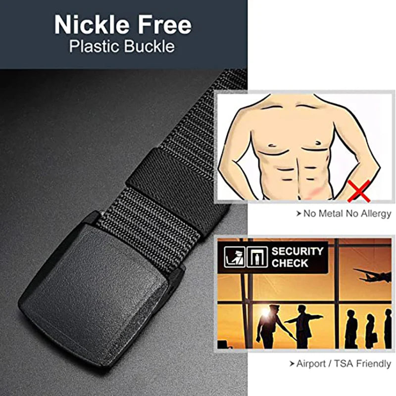 Automatic-Buckle Nylon Belt