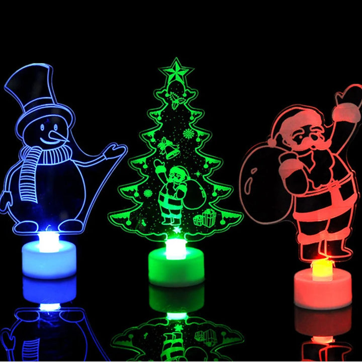 Light-Up Snowman Lamp