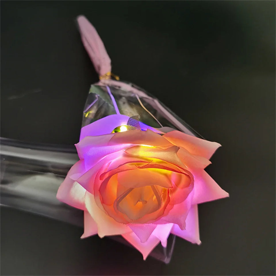 Light-Up Artificial Rose