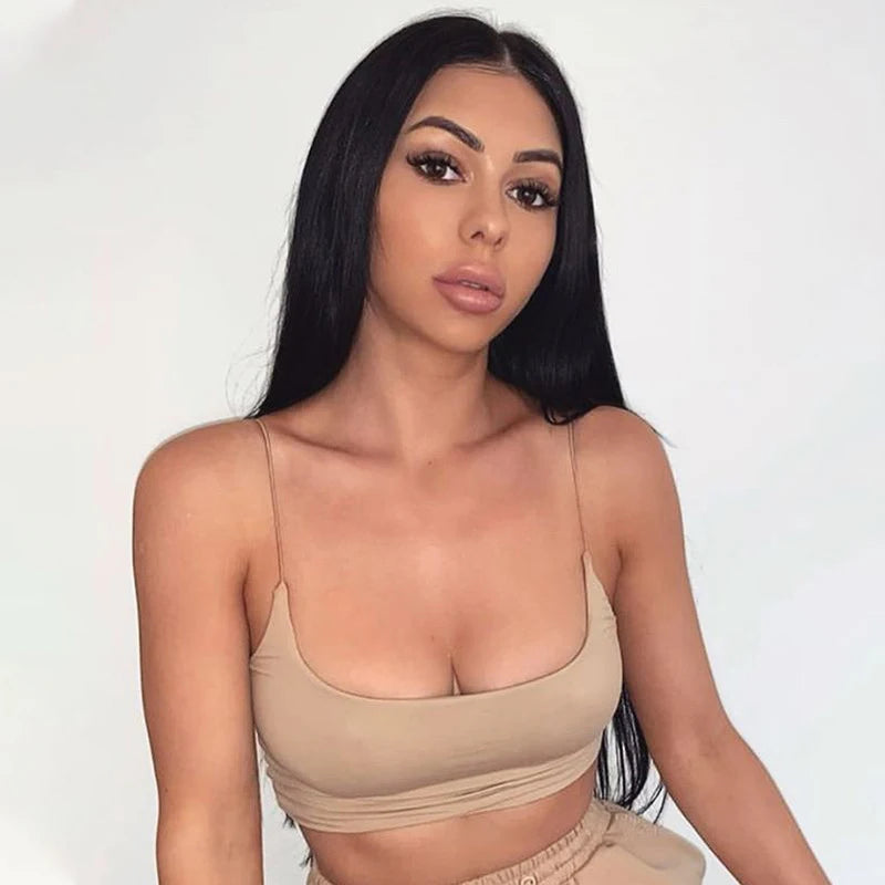 Women's Sleeveless Cropped Cami Top