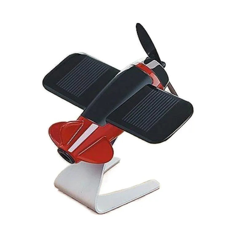 Solar Airplane Car Ornament