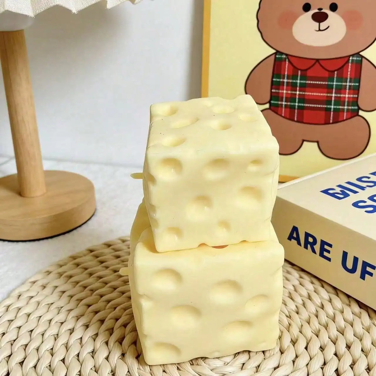 Cheese Cube Stress Ball