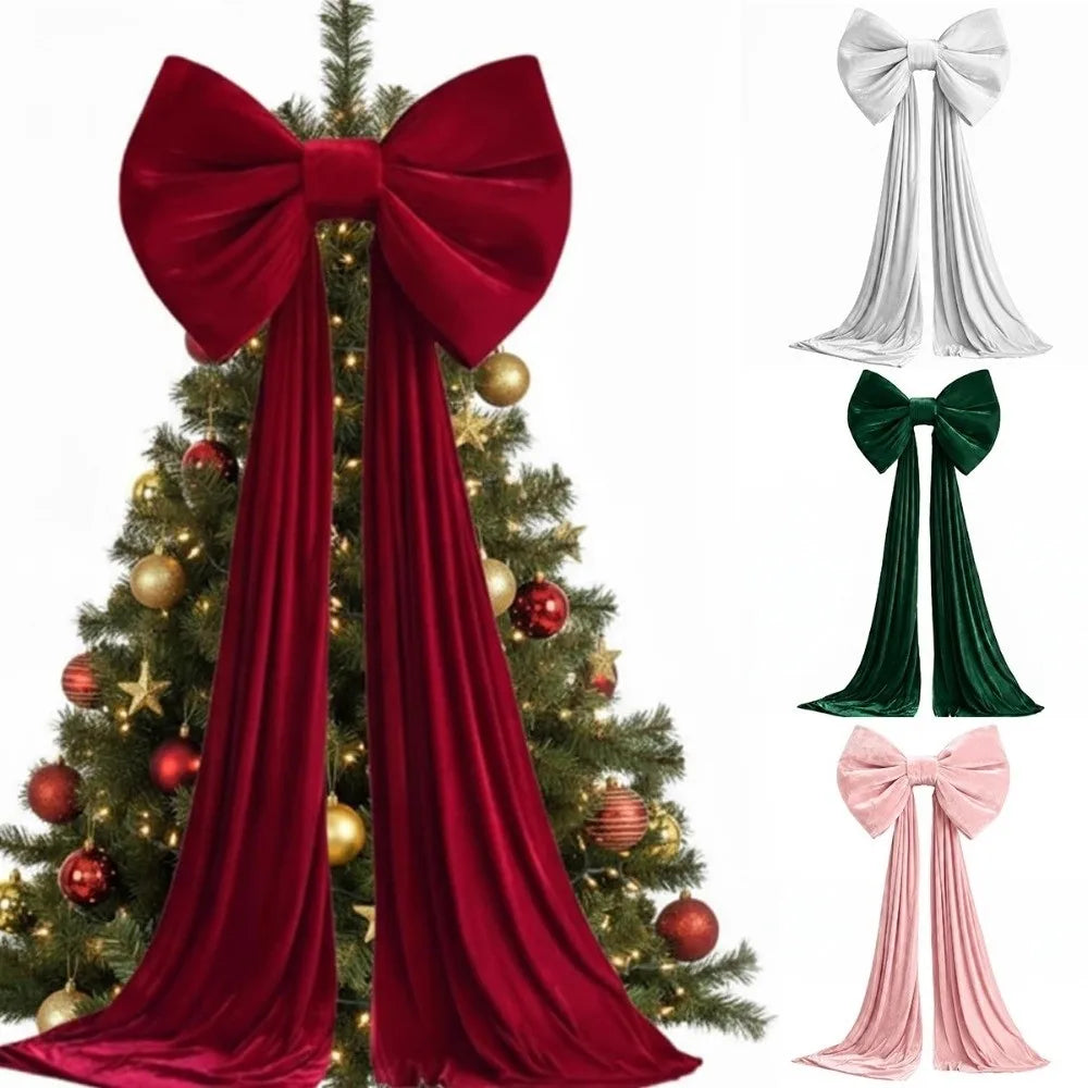 Large Velvet Christmas Bow