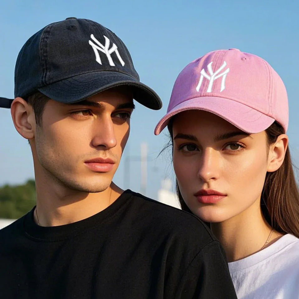 Letter MY Embroidery Baseball Cap Women Men Adjustable Soft Washed Cotton Sports Dad Hat  Spring Summer Protection Sun Hats