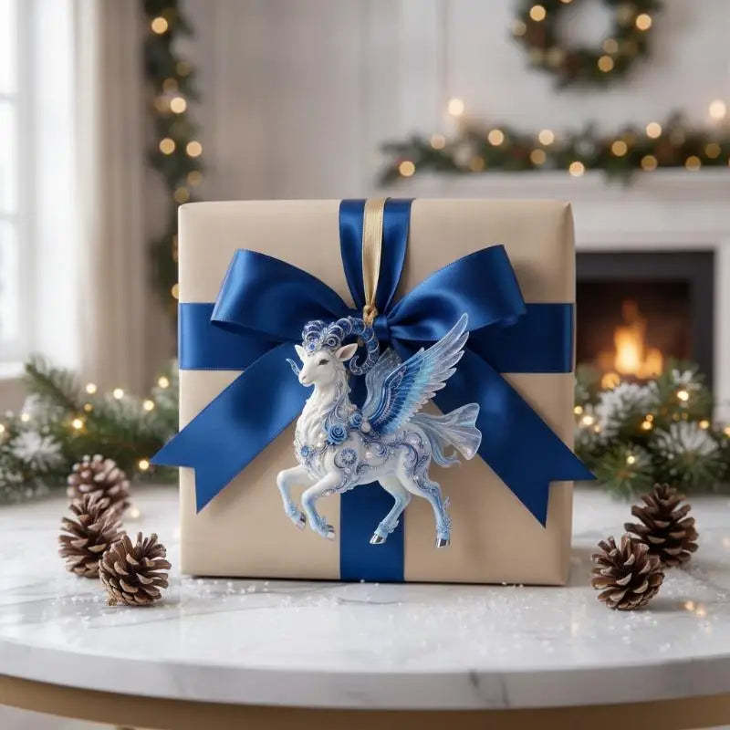 Acrylic Winged Goat Ornament