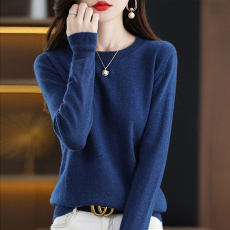 Women's Crew-Neck Pullover Sweater