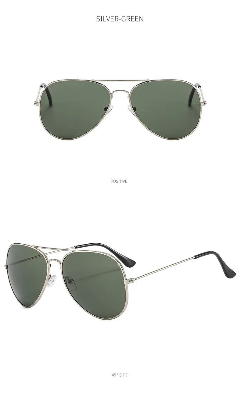 Fashion Men Sunglasses Luxury Driving Sun Glasses Women Brand Designer Eyewear Male Vintage Black Pilot Sun Glasses UV400