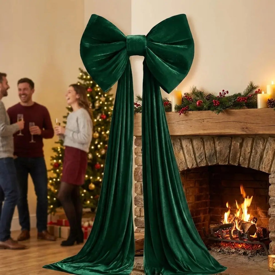 Large Velvet Christmas Bow