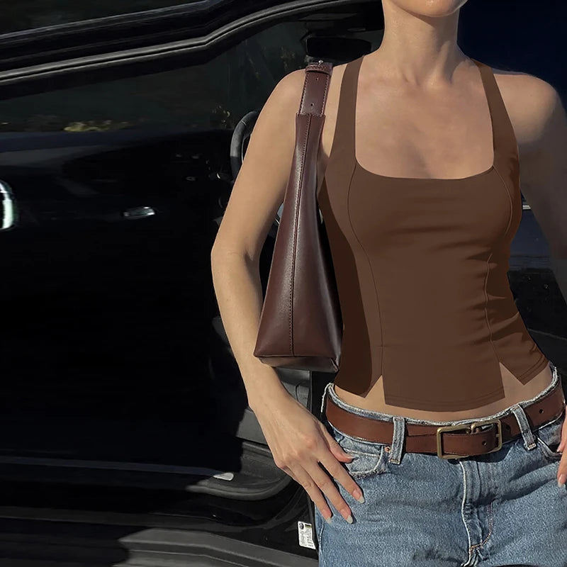 Women's Halter Crop Top