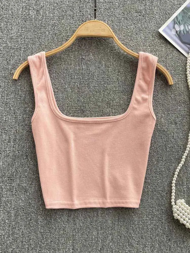 Women's Backless Crop Tank Top