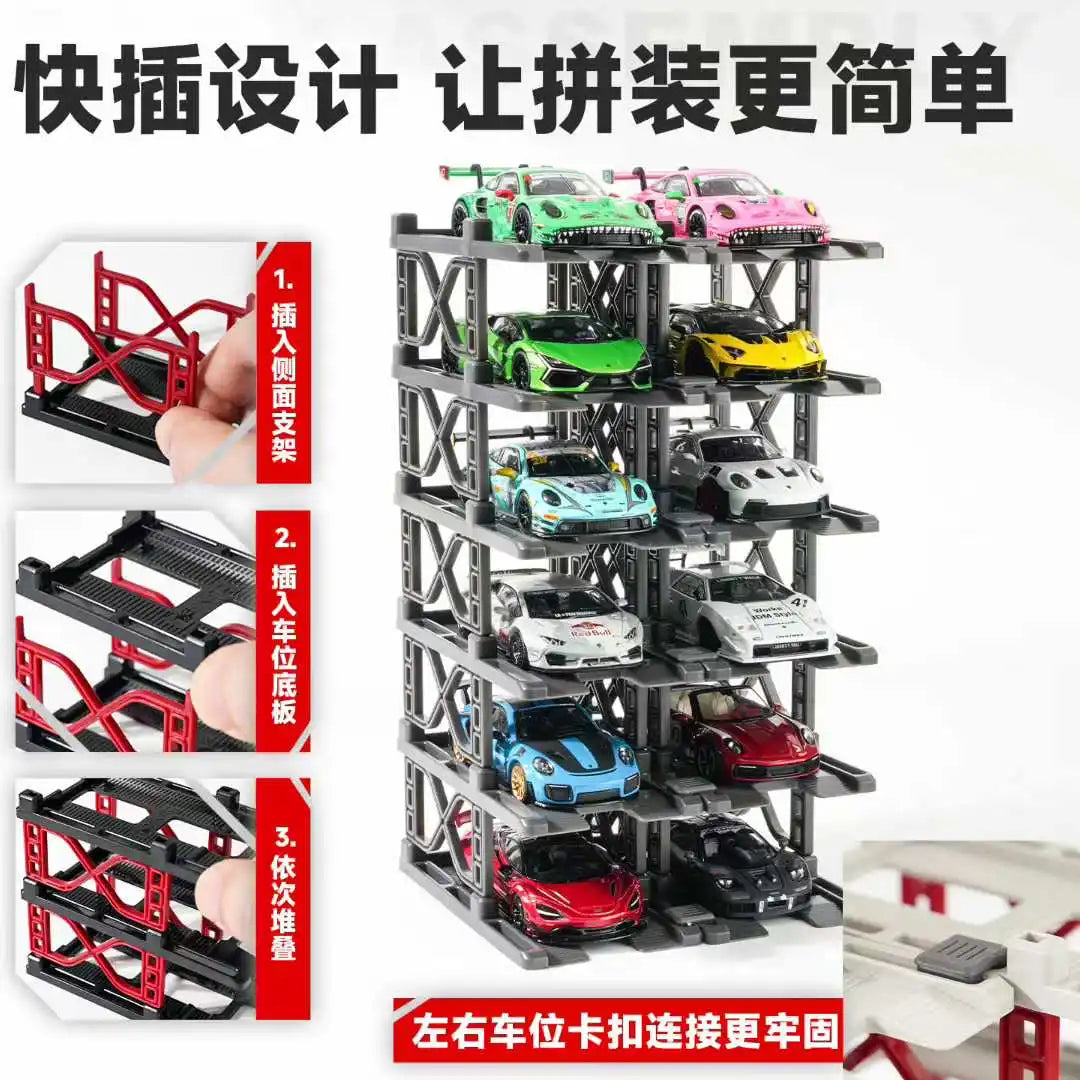 Hjmx 1/64 Glue-free Modular Miniature Models Toy