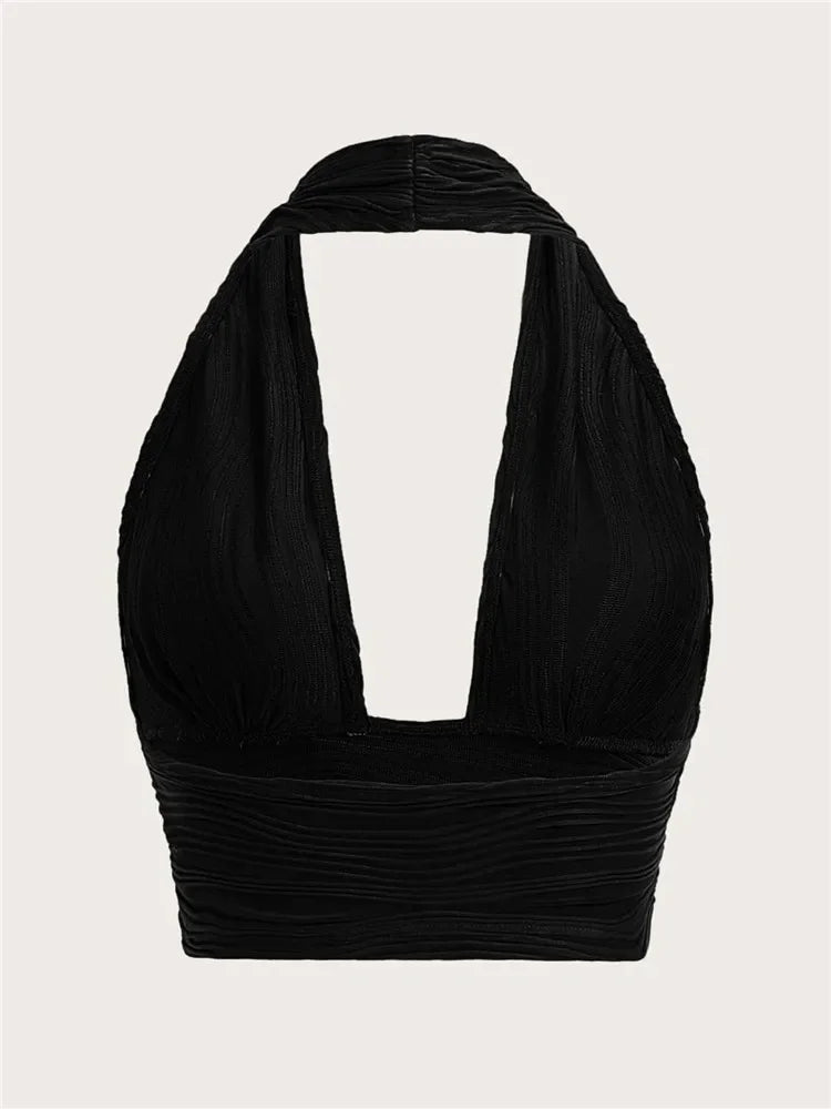 Women's Halter Crop Top