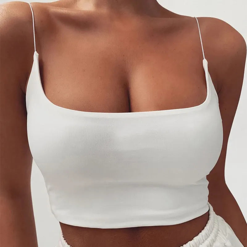 Women's Sleeveless Cropped Cami Top