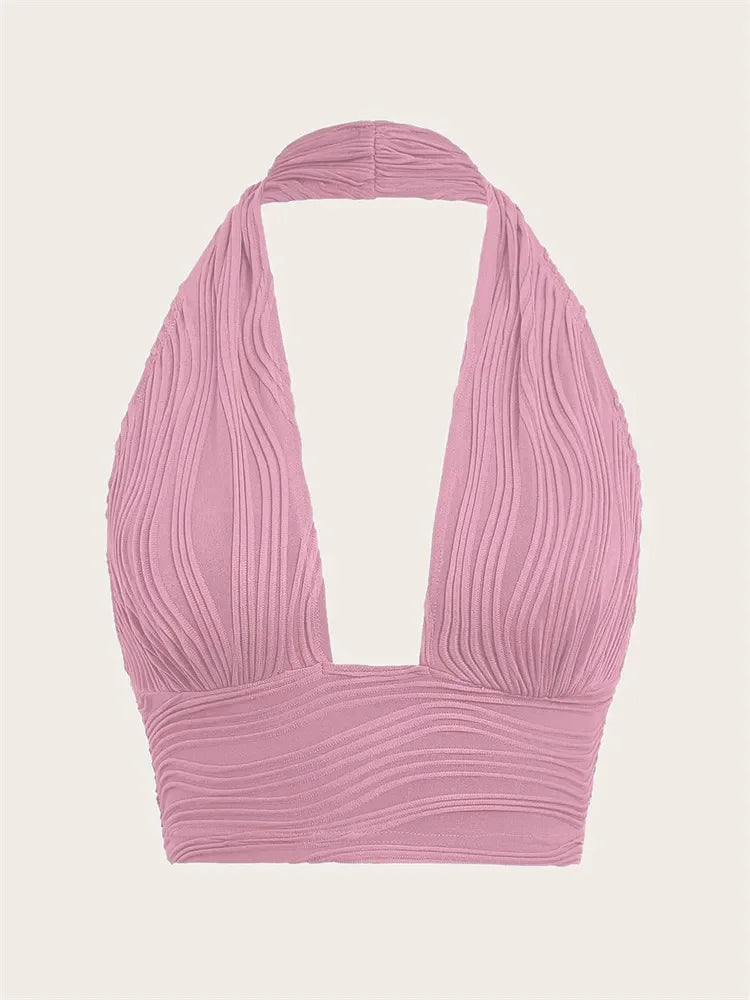Women's Halter Crop Top